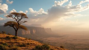 view landscape of africa