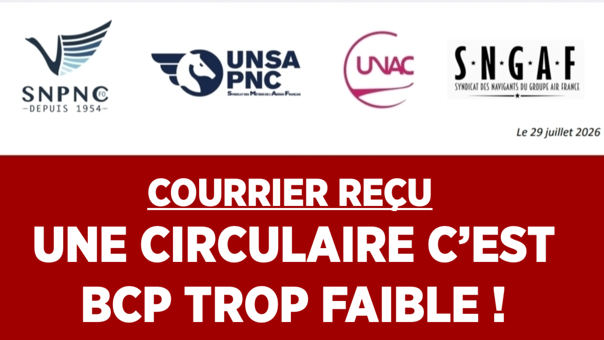 circulaire faible
